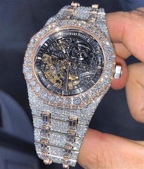 ap watch replica iced out|audemars piguet clone.